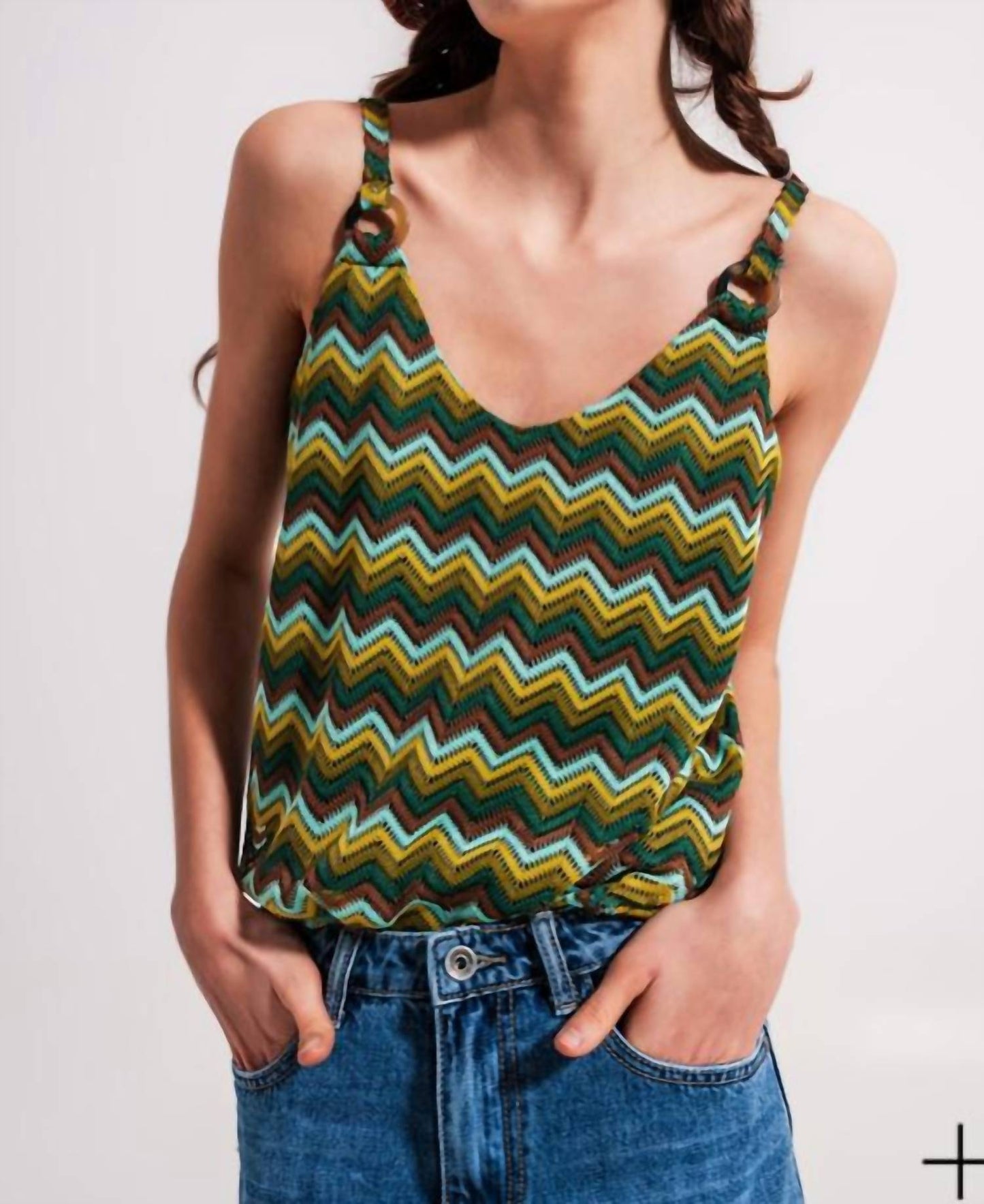 124 Voltaire - Ziz Zag Crochet Tank