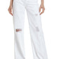 BDG Urban Outfitters High Waist Ripped White Puddle Nonstretch Jeans, Size 26 X 32