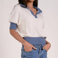 Elan - Trim Crocheted Sweater