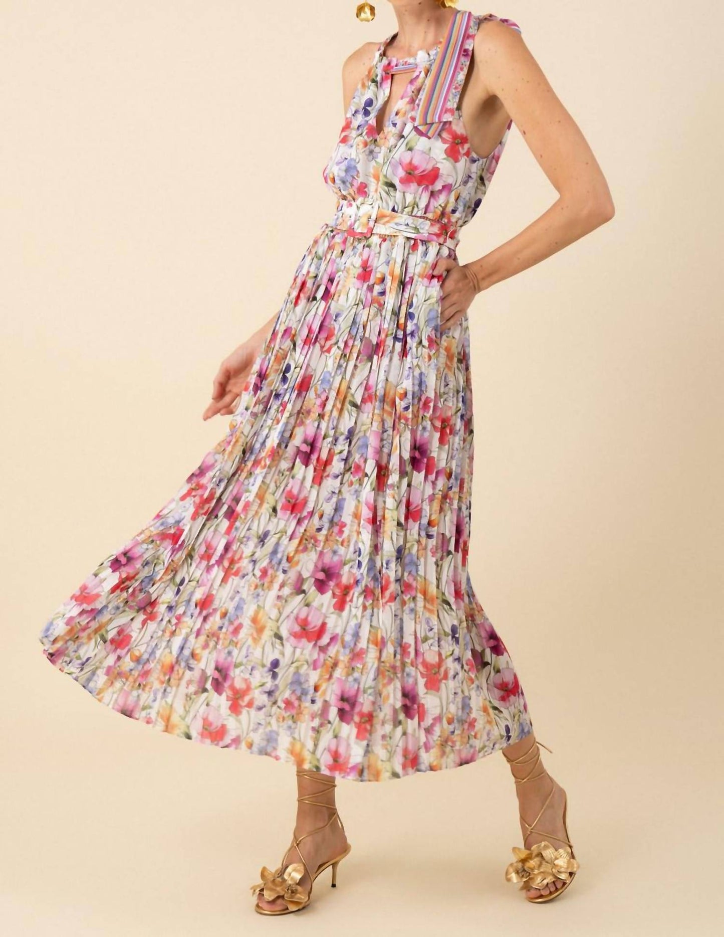 Hale Bob - Chelsea Chiffon Pleated Dress