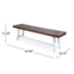 Tranquilizer Outdoor Acacia Wood Bench With Slat Panel Design