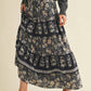 &Merci - Tiered Floral Maxi Skirt