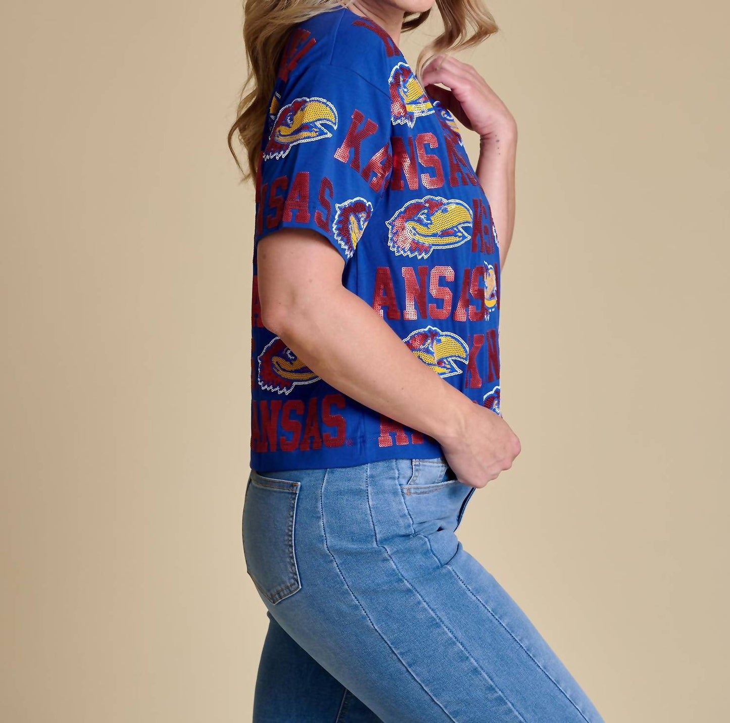 Stewart Simmons - The Sequin Repeat Tee Kansas