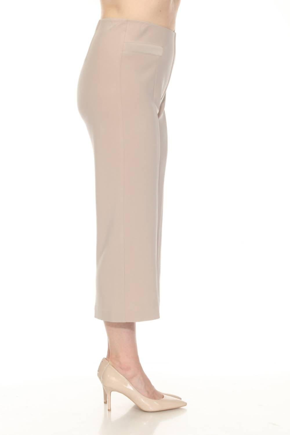 Joseph Ribkoff - Pull On Cropped Wide Leg Pants