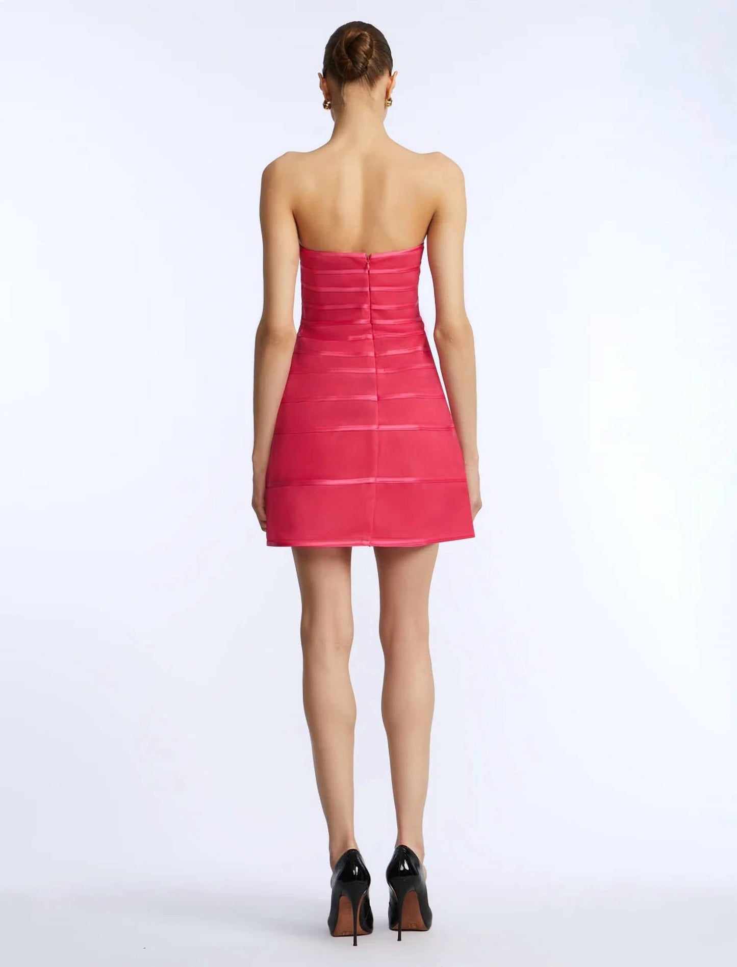 Bcbgmaxazria - Sheer Volume Strapless Dress