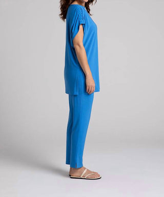 Sympli - Revelry Ruched Shoulder Tunic - Plus
