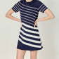 2.7 August Apparel - Multi Stripe Mini Dress