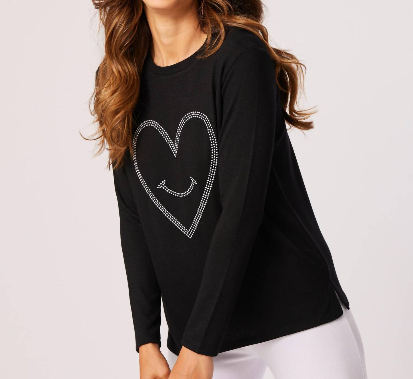 French Kyss - Heart Scoop Neck Top