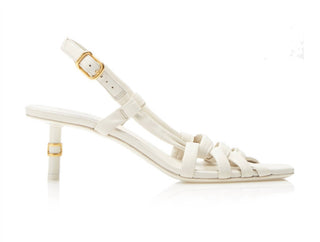 Chloe - Marcie Cutout Leather Slingback Sandals