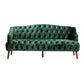 Comfy 3 Seat Sofa With Wooden Legs, For Living Room And Study