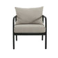 Leora Modern Minimalist Round Tube Sofa Chair with Cushions