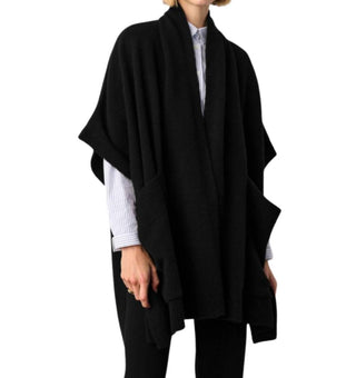 White + Warren - Cashmere Blend Open Poncho