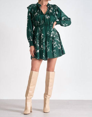 Elan - Flouncy Floral Print Dress
