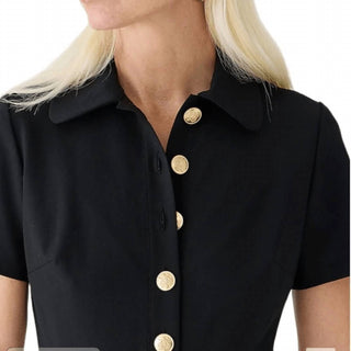 J.Crew - Collared Sheath Dress In Bi-stretch Wool Blend