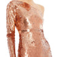 Mac Duggal - Sequin One Sleevecolumn Gown