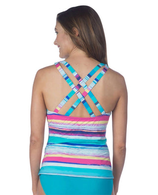 24Th & Ocean - Criss Cross Tankini Top