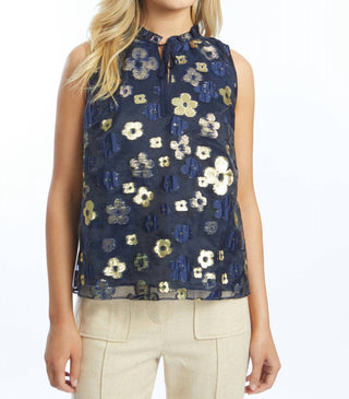 Caballero - Lys Beaded Mesh Floral Top