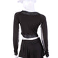 Love Love Tennis - Women's Vee Mesh Crop Top