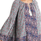 Umgee - Floral Tassel Tie Peasant Top