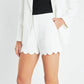 English Factory - Scallop Hem Shorts