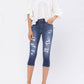 Judy Blue - Perfect Patch Capri Jeans
