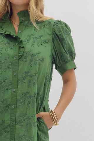 Entro - Floral Applique Mini Dress