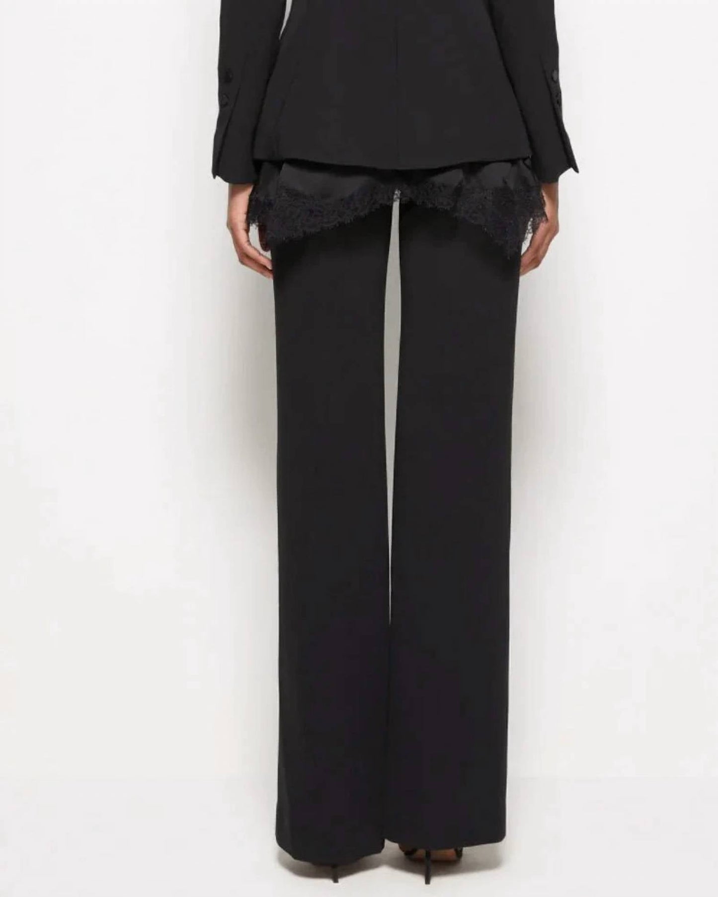 Simkhai - Ariah Front Slit Crepe Satin Pant
