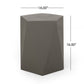 Side Table With Geometric Design