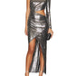 Karina Grimaldi - One Shoulder Dress With Long Sleeve Cutout Dress