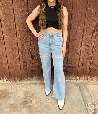 Blue B - Taylor Rhinestone Jeans