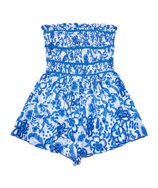 8Apart - Strapless Smocked Bodice Romper
