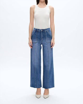 Bayeas - Hailee High Rise Relaxed Straight Jeans With Raw Hem