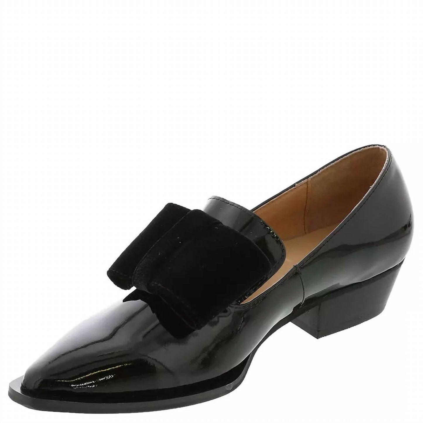 All Black - Women's Pat & Bow Slip on Shoes