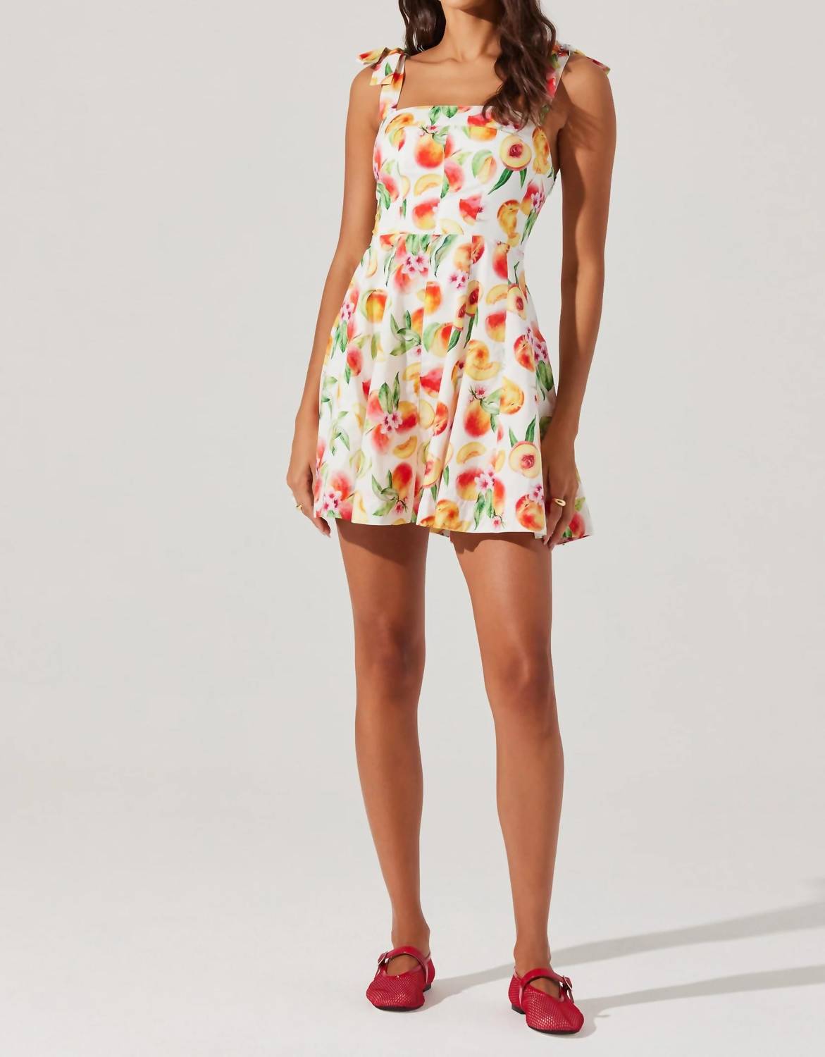 Astr - Georgia Bow Strap Mini Dress