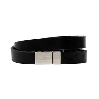 Saint Laurent - Women's Monogram Leather Bracelet