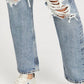 Agolde - 90's Pinch Waist Ripped High Rise Straight Jeans
