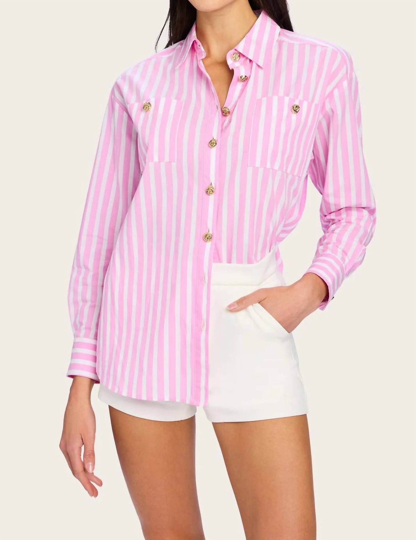 Generation Love - Meggy Wide Stripe Poplin Shirt