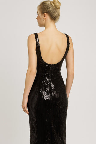 Ieena For Mac Duggal - Sequin Midi Dress