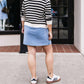 Z Supply - Knit Denim V-neck Mini Dress