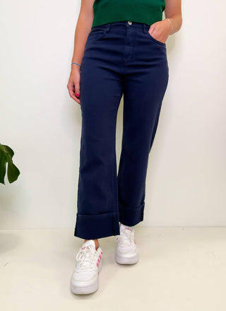 Q2 - Madeline Straight Leg Cuffed Jeans