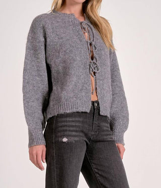Elan - Tie Front Cardigan Sweater