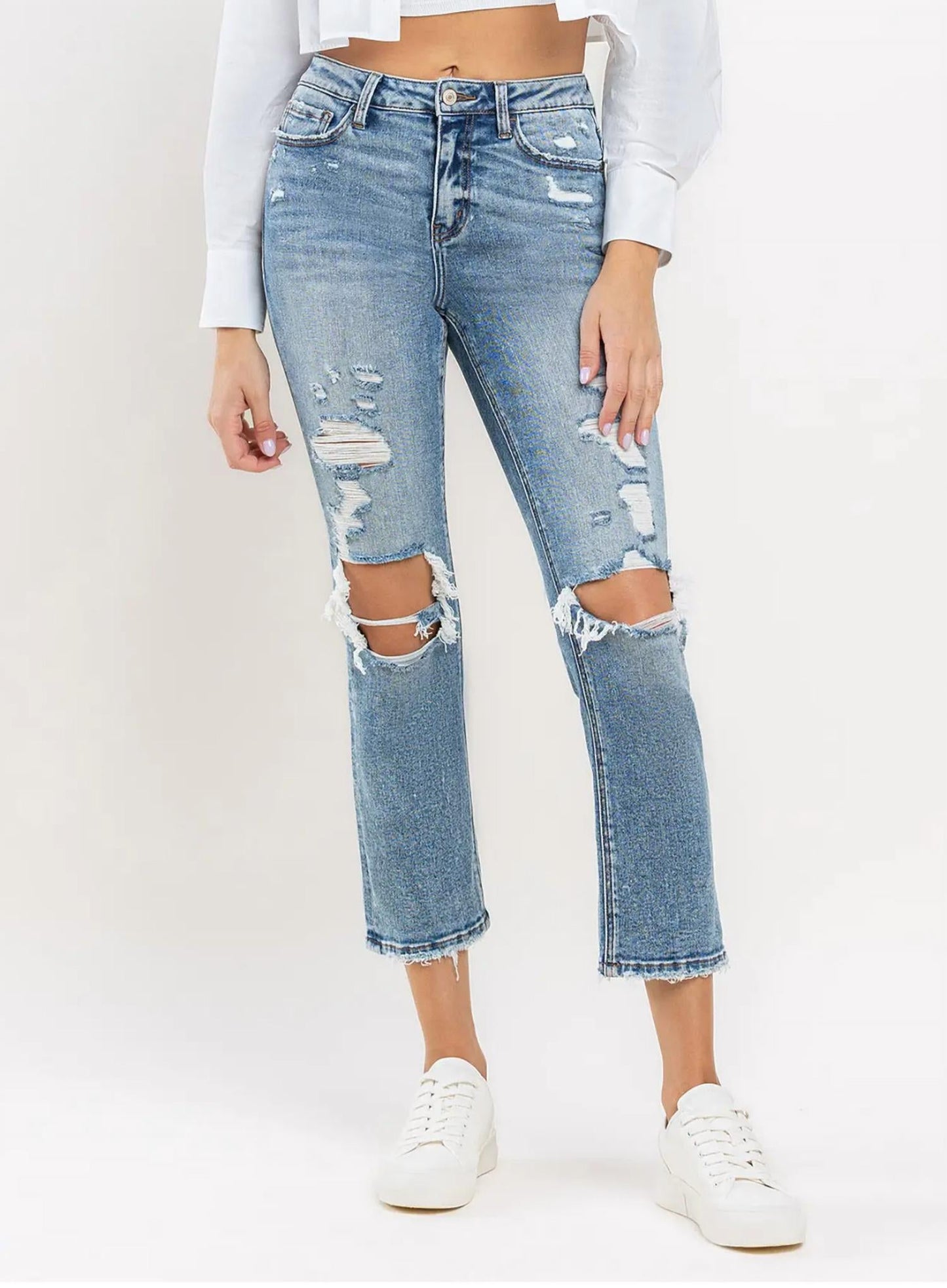 Vervet By Flying Monkey - High Rise Slim Straight Jeans