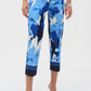Joseph Ribkoff - Tropical Print Pull On Cropped Pants