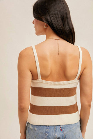 Hem & Thread - Nancy Striped Sweater Top