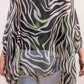 Gigi Moda - Seta Zebra Print Kaftan Top
