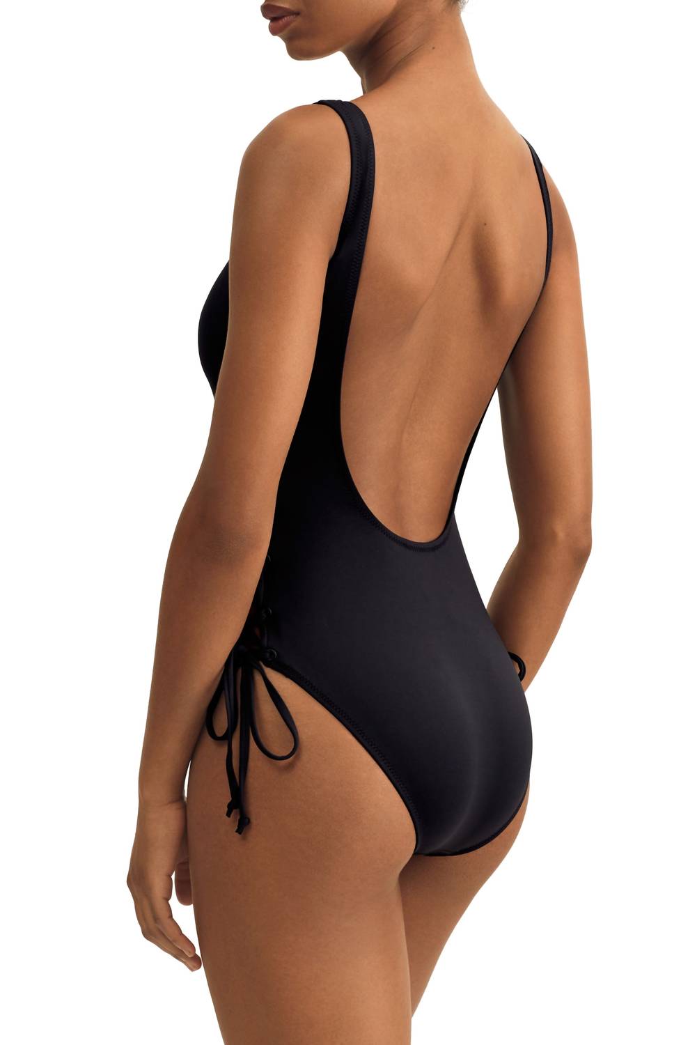 Polo Ralph Lauren - Lace-up Side One Piece Swimsuit