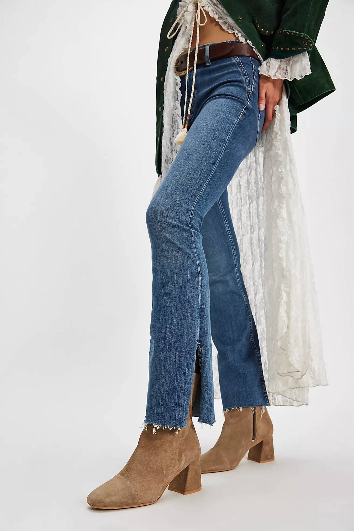 Free People - Women's Wisteria Suede Ankle Boots