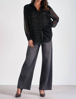 Elan - Long Sleeve Oversized Blouse