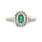 .60ct Emerald Diamond Ring 10KT White Gold