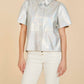 Dolce Cabo - Iridescent Vegan Leather Top
